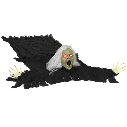 183cm Halloween Dekoration Halloween Zombie-Alte mit LED-Lichter, Soundfunktion, für Party