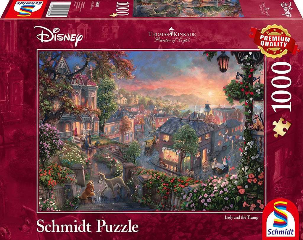 Disney, Susi und Strolch  - 1000 Teile Puzzle (Thomas Kinkade)