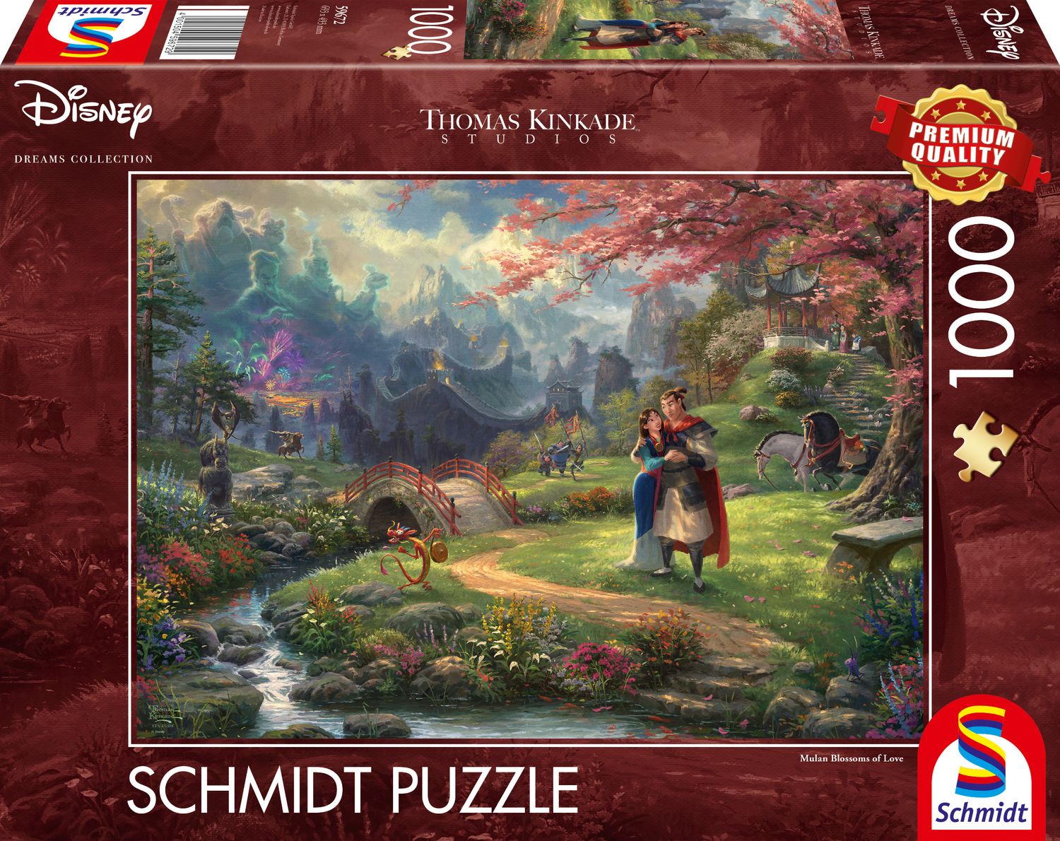 Disney, Mulan - 1000 Teile Puzzle (Thomas Kinkade)