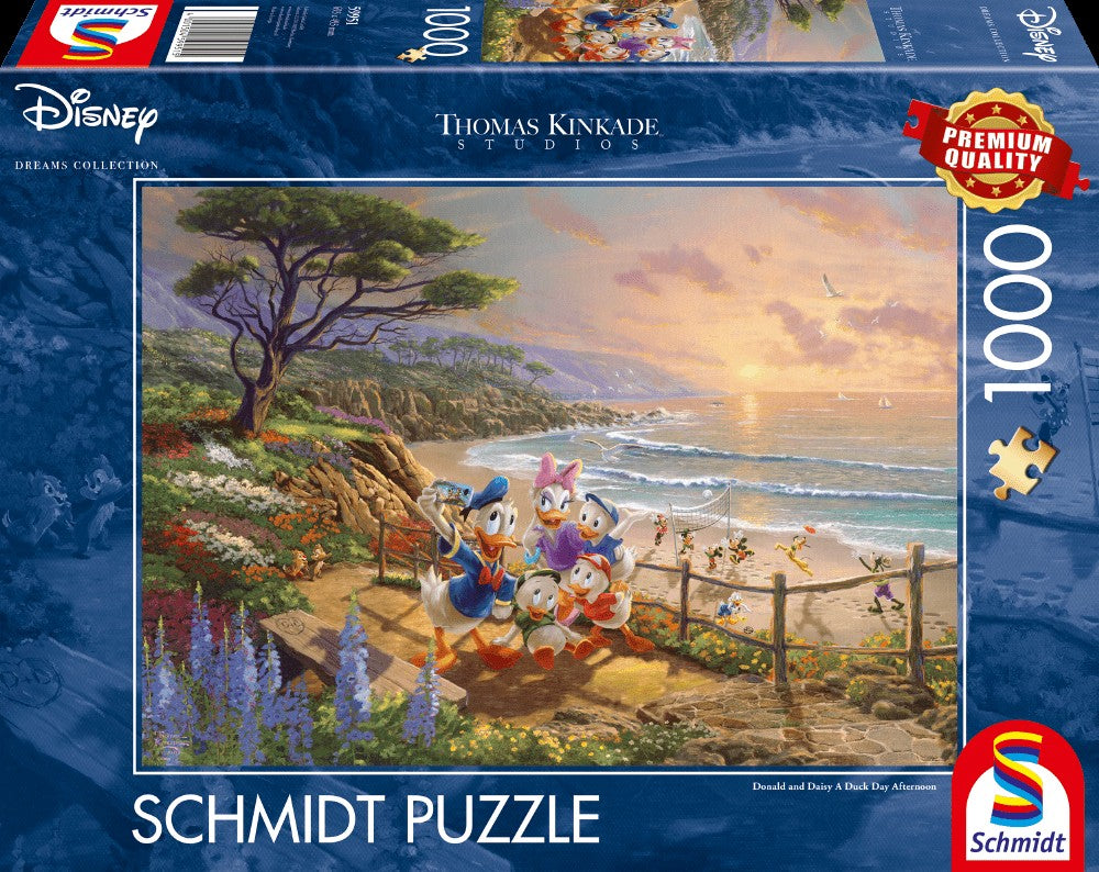 Disney, Donald & Daisy, A Duck Day Afternoon - 1000 Teile Puzzle (Thomas Kinkade)