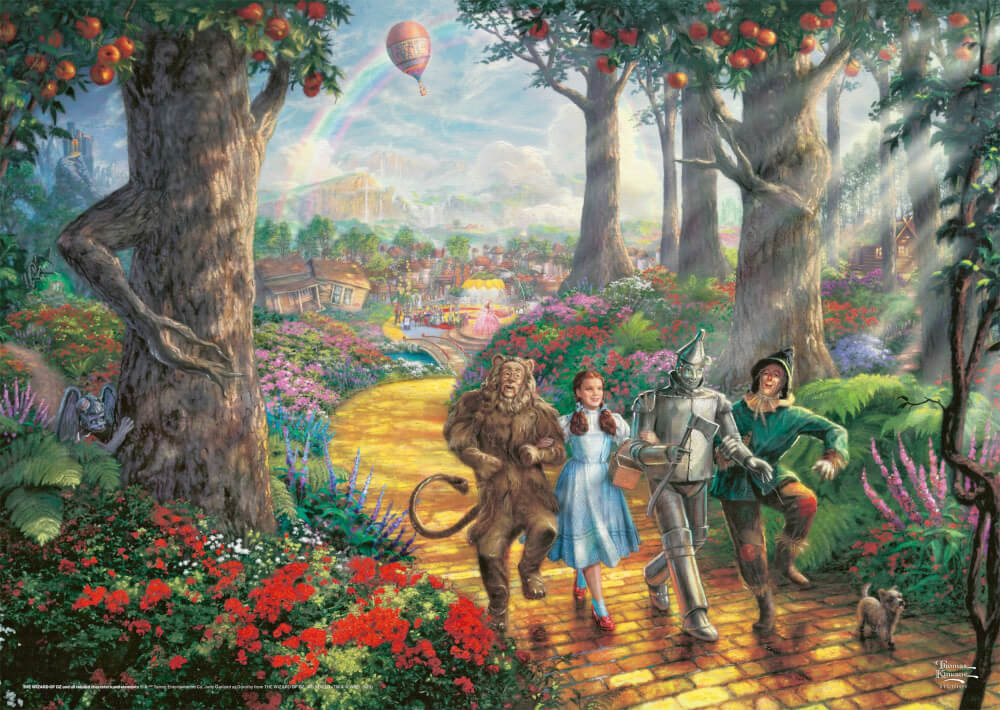 Warner - Wizard of Oz, Follow The YELLOW BRICK ROAD®, 1000 Teile - Puzzle