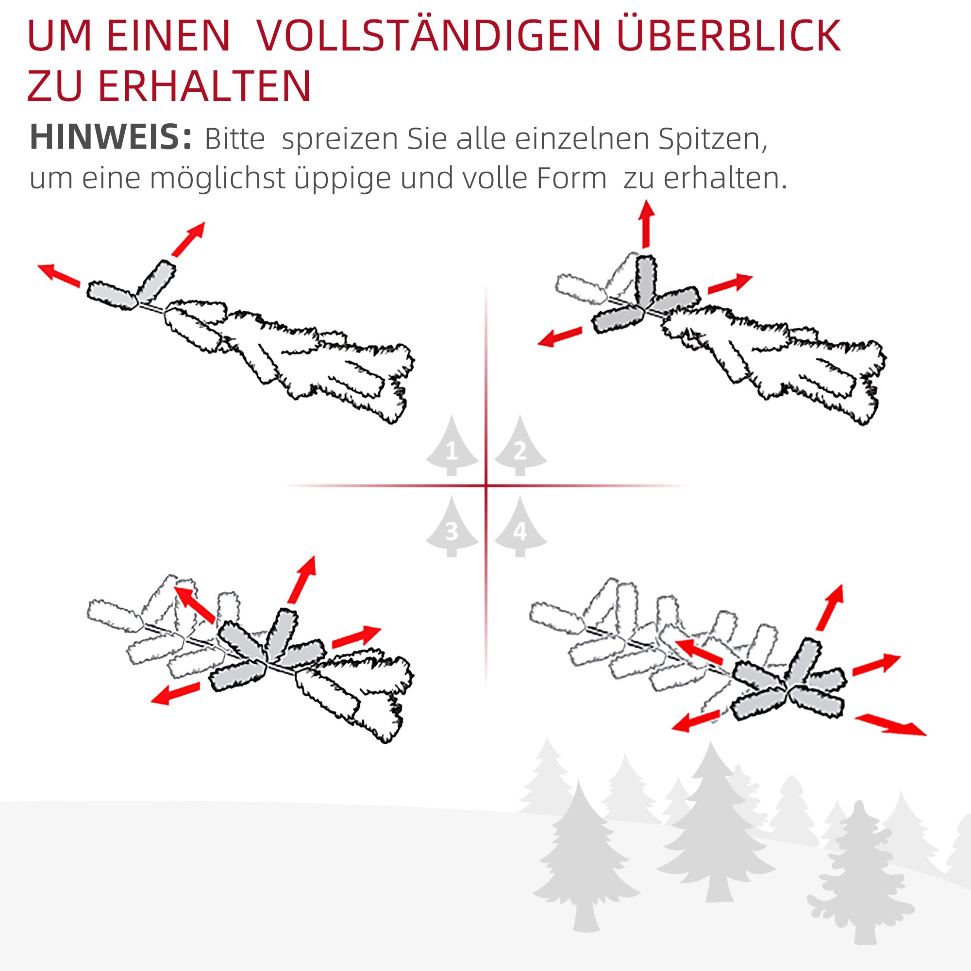 Weichnachtsbaum künslicher Weihnachtsbaum Christbaum, LED-Lichter, Sternspitze, 66 cm x 66 cm x 120 cm, Grün