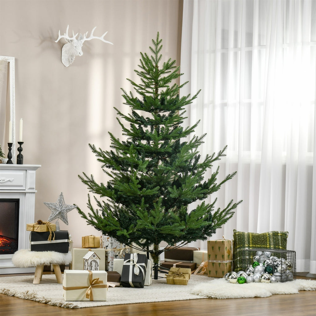 Künstlicher Weihnachtsbaum 180 cm Kieferbaum künstlich mit 795 Spitzen, klappbar Füße Stahlrahmen