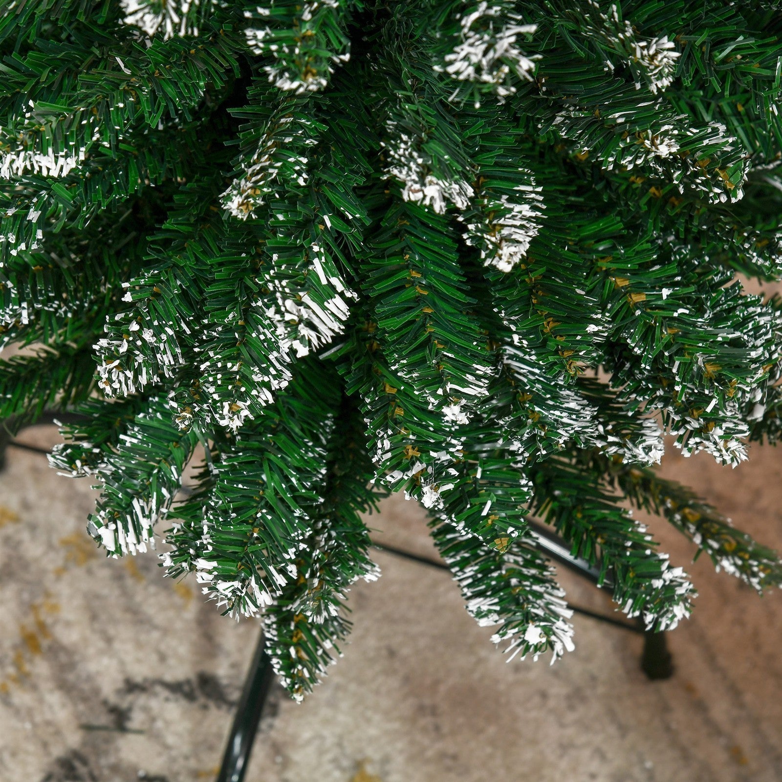 Weihnachtsbaum 190 cm, hoch realistisch, 570 Zweige, feuerfest, stabile Basis, Grün