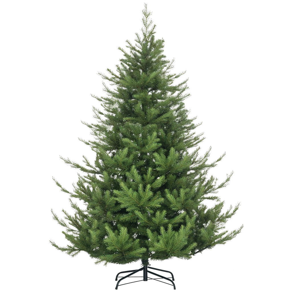 Weihnachtsbaum, Kunsttanne, realistisches Aussehen, schneller Aufbau, Kunststoff, Grün, 136 x 136 x 180cm