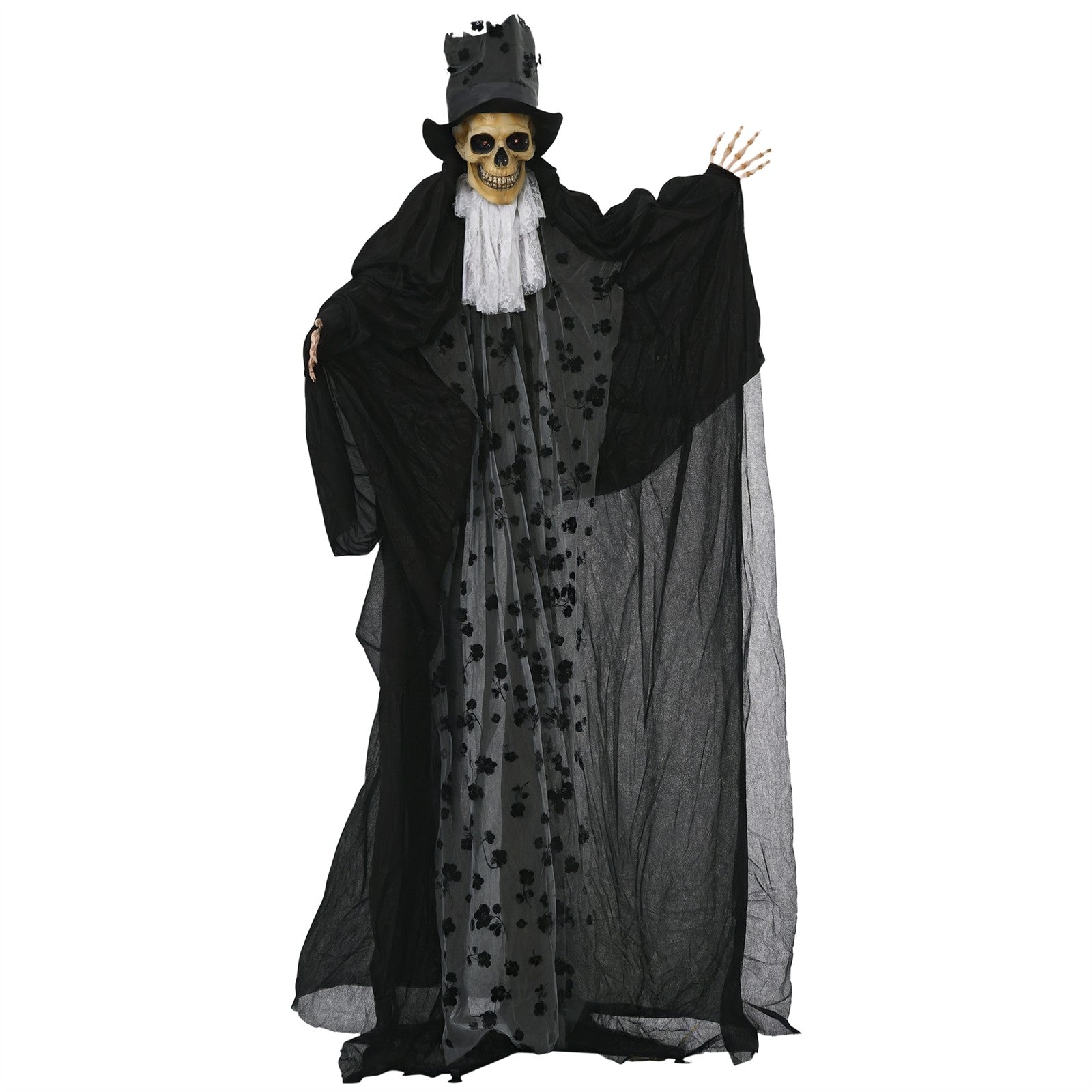 Halloween-Dekoration Gespenst Bräutigam mit Spezialeffekten und Soundfunktion 115 cm x 65 cm x 189 cm