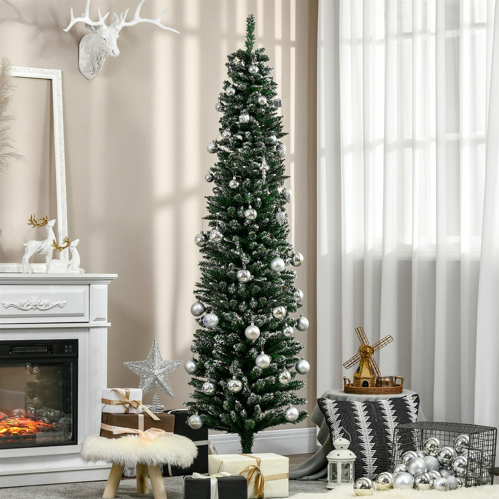 Weihnachtsbaum 190 cm, hoch realistisch, 570 Zweige, feuerfest, stabile Basis, Grün