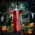 165 cm Halloween Dekoration Halloween Clown mit LED-Lichter, Soundfunktion Körper-Effekt