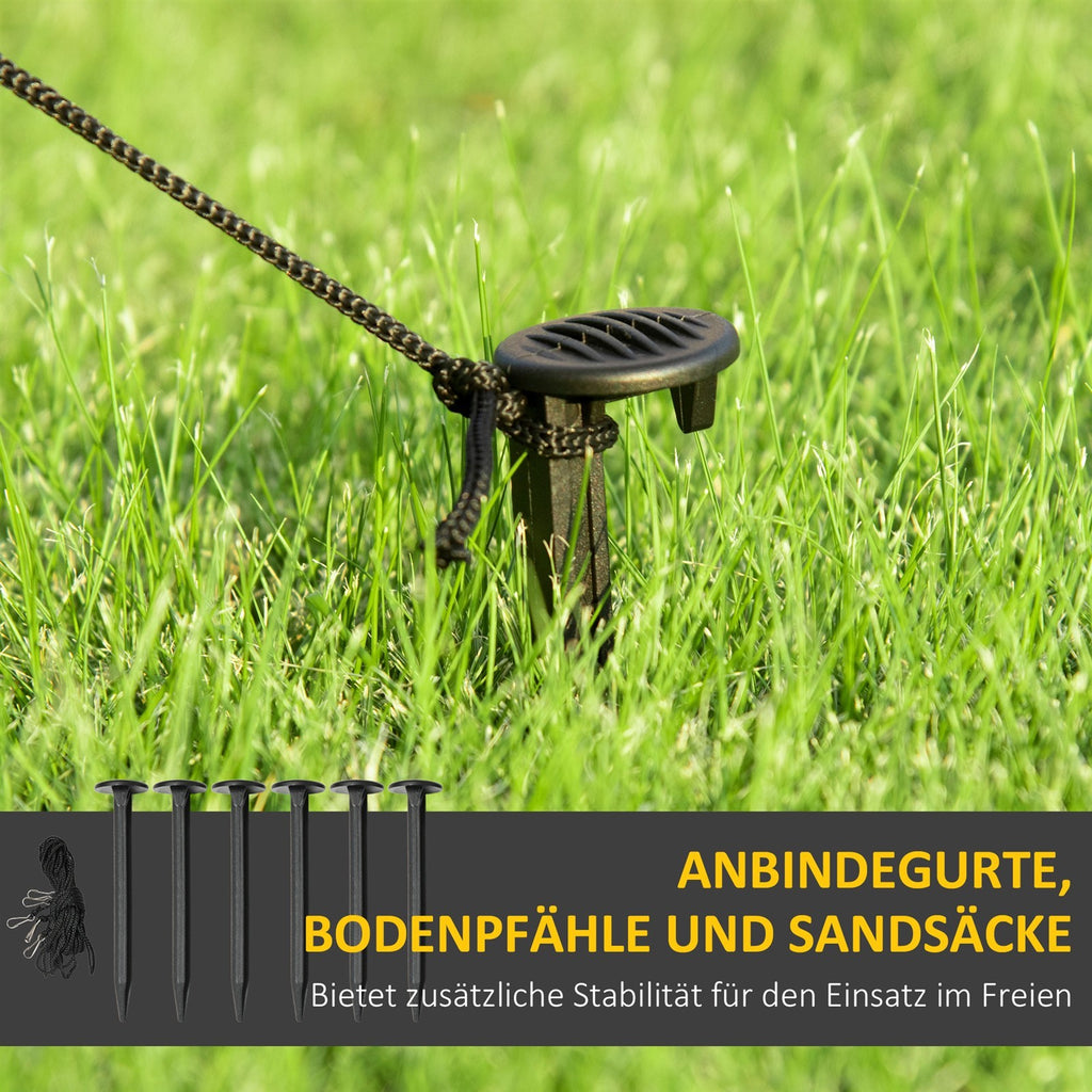 Große Halloween-Gartendekoration Sensenmann-Torbogen selbstaufblasbar LED-Beleuchtung 2,85 m