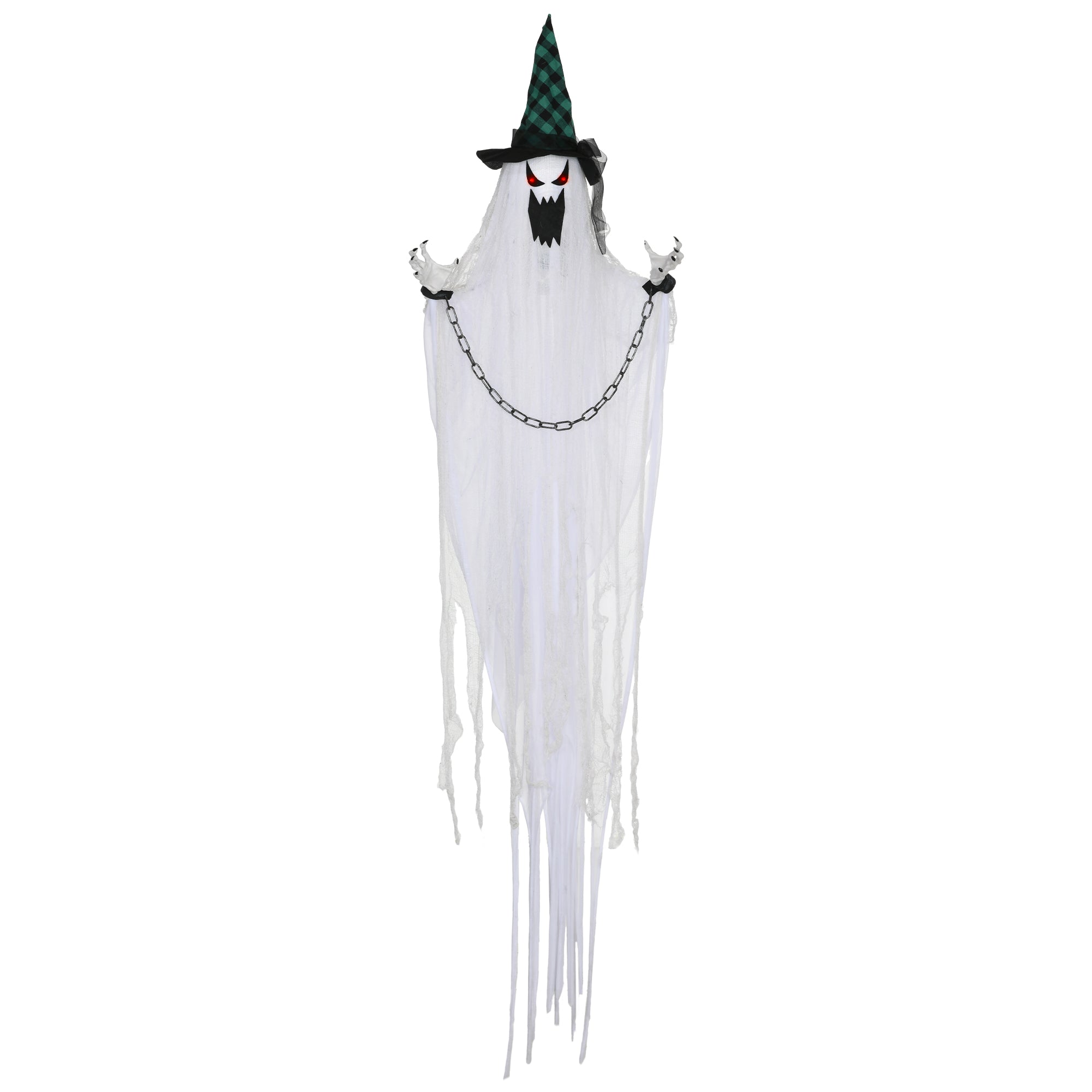 Geister-Dekoration für Halloween, Grusel-Heulen und Bewegung, batteriebetrieben