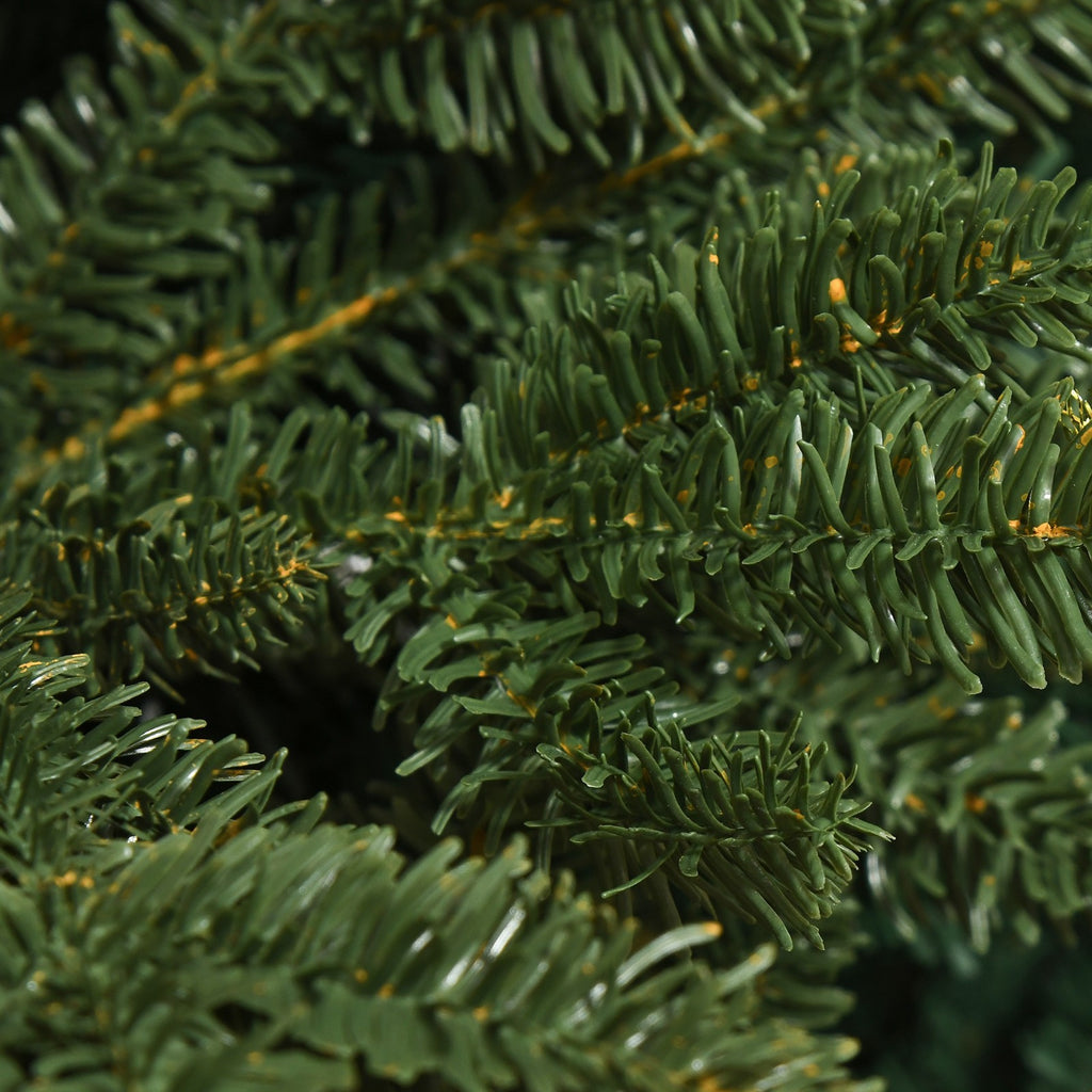 Künstlicher Weihnachtsbaum 180 cm Tannenbaum künstlich mit 748 Spitzen, 3 verschiedenen Blätterformen flammhemmend Christbaum mit Metallständer für drinnen