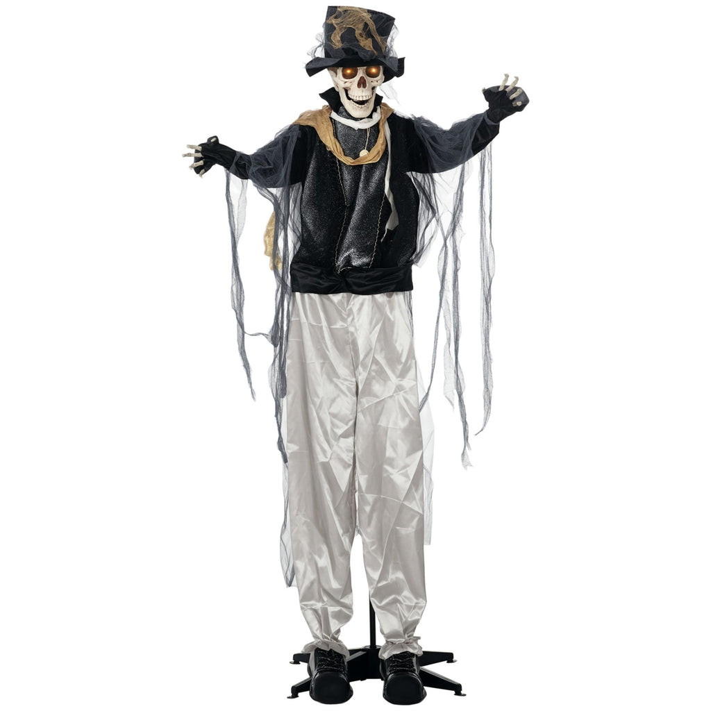 Halloween-Geist, Halloween-Dekoration, Soundfunktion, mit Bewegungssensor und LED-Lichtern, 101 cm x 64 cm x 178 cm