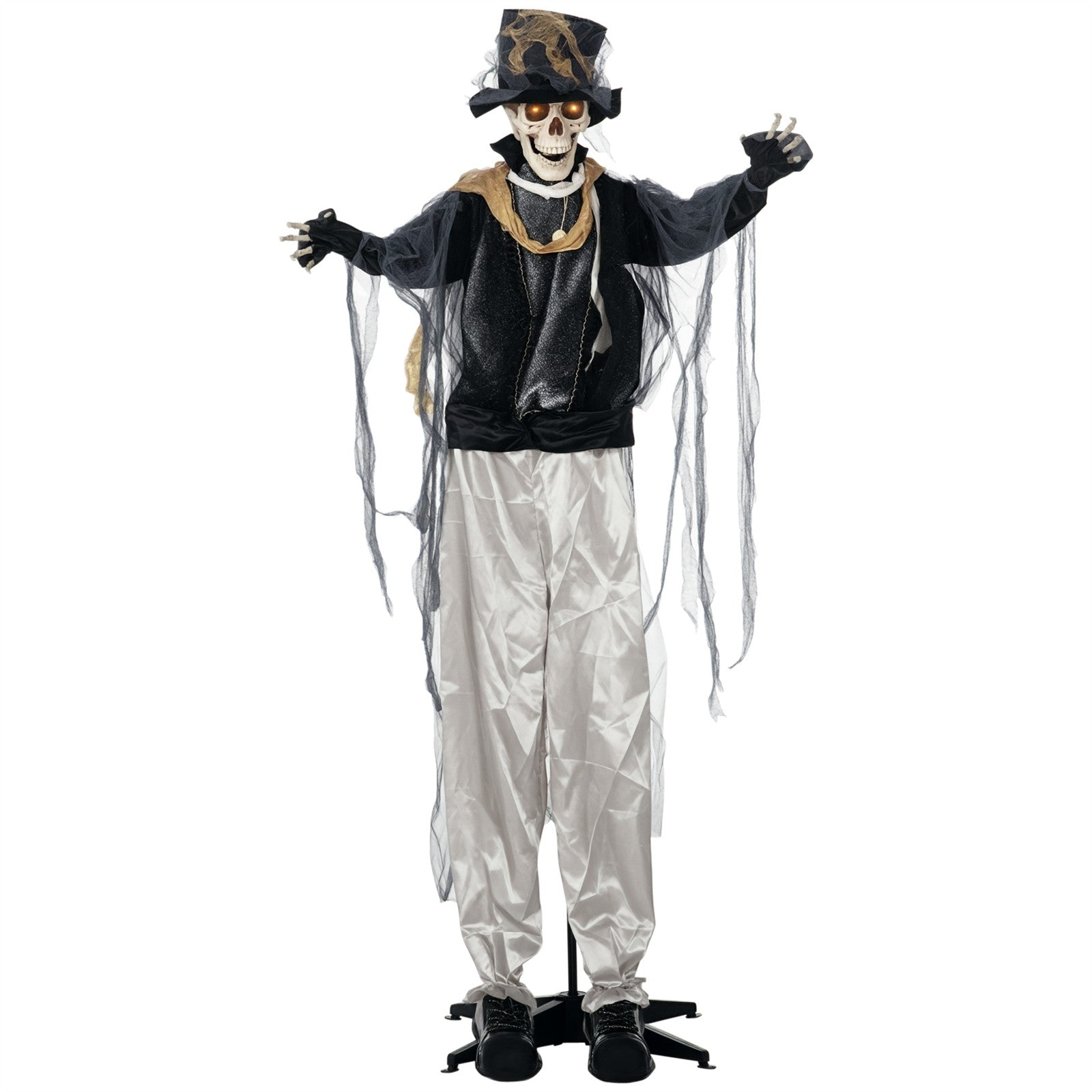 Halloween-Geist, Halloween-Dekoration, Soundfunktion, mit Bewegungssensor und LED-Lichtern, 101 cm x 64 cm x 178 cm