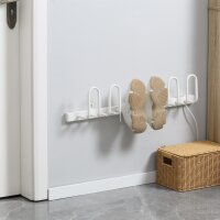 Schuhtrockner, elektrisch, Temperatur bis 55° C, Wandmontage, Stahl, weiß, 76 x 13 x 17cm