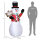Aufblasbarer Schneemann, Outdoor Weihnachtsdekoration, 1,80 m, Santa Claus, inkl. Gebläse, Mehrfarbig
