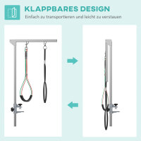 Haustier Fellpflege Arm, höhenverstellbar, 36  x 8 x 74 cm, Silber