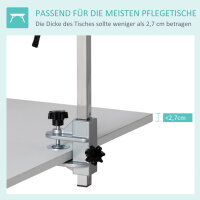 Haustier Fellpflege Arm, höhenverstellbar, 36  x 8 x 74 cm, Silber