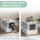 Katzentoilette Katzenklo Katzenhaus mit Bodenschale und Schaufel Kunststoff Grau