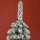 Künstlicher Weihnachtsbaum, schneebedeckt, schmales Design, feuerfest, 180 cm, Grün/Weiß