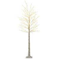 Kunstbaum, Kunstbirke, mit 180 LEDs, 3 Helligkeitsstufen,...