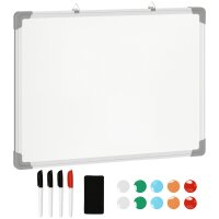Whiteboard Magnettafel, leicht abwischbar, mit 4 Markern,...