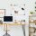Whiteboard Magnettafel, leicht abwischbar, mit 4 Markern, 10 Magneten, 1 Radierer, 60 x 1,8 x 45cm