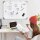 Whiteboard Magnettafel, leicht abwischbar, mit 4 Markern, 10 Magneten, 1 Radierer, 60 x 1,8 x 45cm