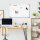 Whiteboard, Magnettafel, Notiztafel, inklusive Zubehör, 4 Stifte, 1 Schwamm, 10 Magnete, Weiß + Silber