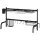 Abtropfgestell, längenverstellbar 51-93 cm, viele Elemente, flexible Anordnung, 93 x 30 x 52cm, schwarz