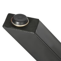 2 Stück Stahl Tischbeine Tischfüße für Esstisch Schreibtisch Couchtisch Tischgestell in X-Form Schwarz 72cm