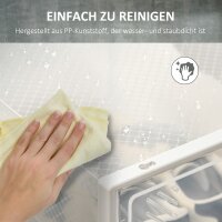 Modulares Regalsystem mit 8 Fächern, Steckregal, 25 cm x 35 cm x 19 cm, Transparent