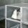 Modulares Regalsystem mit 8 Fächern, Steckregal, 25 cm x 35 cm x 19 cm, Transparent