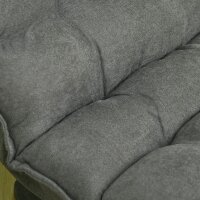 Relaxsessel Lesesessel, drehbar, Leinenoptik, 62 cm x 70 cm x 95 cm, Grau