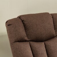 Aufstehsessel mit Liegefunktion und Fernbedienung 92 x 95 x 107 cm, Braun