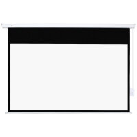 Beamer Leinwand 247 x 168 cm 100 Zoll 16:9 HD 4K Projektionsleinwand Elektrisch mit Fernbedienung, Weiß