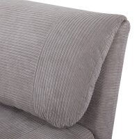 2-in-1 Schlafsessel Gästebett, bis 200 kg, verstellbare Kopfstütze Cord-Optik 82 cm x 8 cm x 83 cm Grau