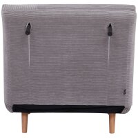2-in-1 Schlafsessel Gästebett, bis 200 kg, verstellbare Kopfstütze Cord-Optik 82 cm x 8 cm x 83 cm Grau