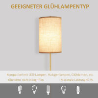 Stehlampe, Elegante Stehleuchte aus Stahl mit Stoffschirm, Wohnzimmerlampe, Zugkettenschalter, Gold+Weiß