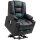 Relaxsessel mit Aufstehhilfe, USB, Massagefunktion, Kunstleder, bis 150 kg, 90x98x102 cm, Schwarz