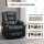 Relaxsessel mit Aufstehhilfe, USB, Massagefunktion, Kunstleder, bis 150 kg, 90x98x102 cm, Schwarz