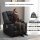 Relaxsessel mit Aufstehhilfe, USB, Massagefunktion, Kunstleder, bis 150 kg, 90x98x102 cm, Schwarz