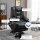 Relaxsessel mit Aufstehhilfe, USB, Massagefunktion, Kunstleder, bis 150 kg, 90x98x102 cm, Schwarz