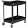 Werkstattwagen, 2 Etagen, Schubkarre, 4 Rollen, Stahl, bis 150 kg, 84,5 x 38 x 84 cm, Schwarz
