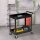 Werkstattwagen, 2 Etagen, Schubkarre, 4 Rollen, Stahl, bis 150 kg, 84,5 x 38 x 84 cm, Schwarz