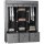 Stoffschrank aus Vlies, Faltschrank, inkl. 3 Schubladen, 125 cm x 43 cm x 162,5 cm, Grau