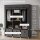 Stoffschrank aus Vlies, Faltschrank, inkl. 3 Schubladen, 125 cm x 43 cm x 162,5 cm, Grau