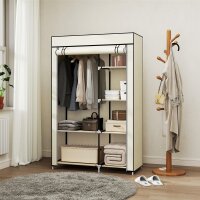 Schrank aus Stoff, Aufbewahrungslösung, 6 Regale, 1...