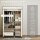 Schrank aus Stoff, Aufbewahrungslösung, 6 Regale, 1 Kleiderstange, Beige