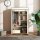 Schrank aus Stoff, Aufbewahrungslösung, 6 Regale, 1 Kleiderstange, Beige