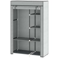 Schrank aus Stoff, Aufbewahrungslösung, 6 Regale, 1...